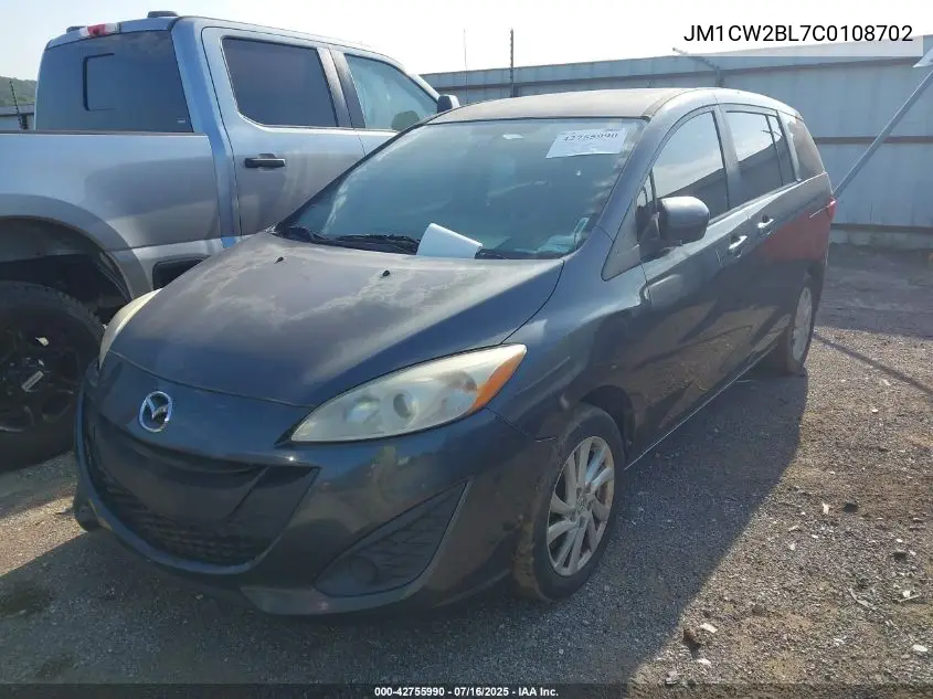 2012 Mazda Mazda5 Sport VIN: JM1CW2BL7C0108702 Lot: 42755990
