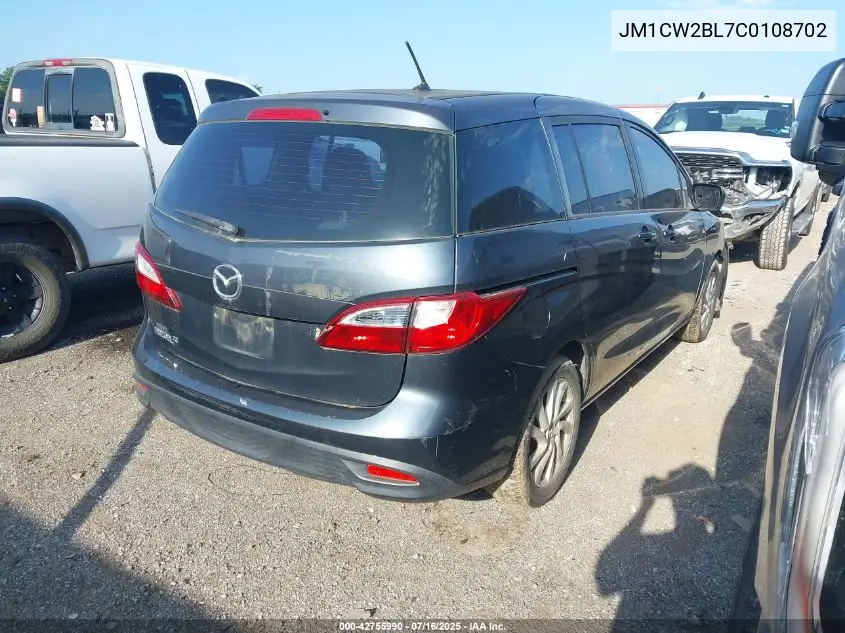 2012 Mazda Mazda5 Sport VIN: JM1CW2BL7C0108702 Lot: 42755990