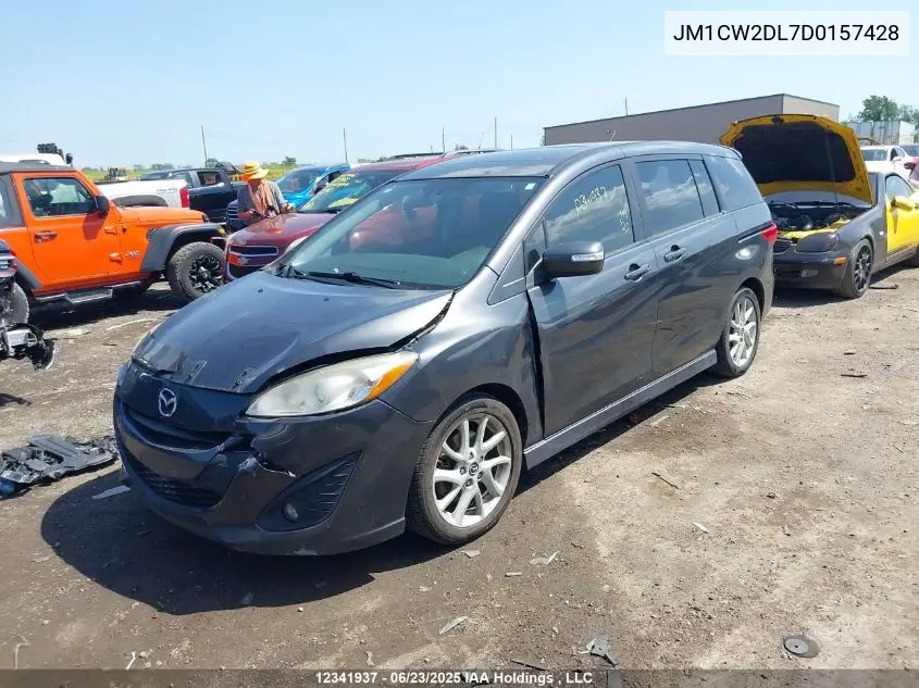 2013 Mazda Mazda5 VIN: JM1CW2DL7D0157428 Lot: 12341937