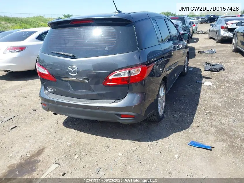 2013 Mazda Mazda5 VIN: JM1CW2DL7D0157428 Lot: 12341937