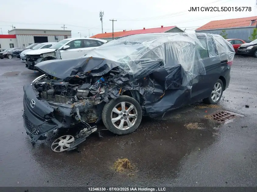 2013 Mazda Mazda5 Gs VIN: JM1CW2CL5D0156778 Lot: 12346330X