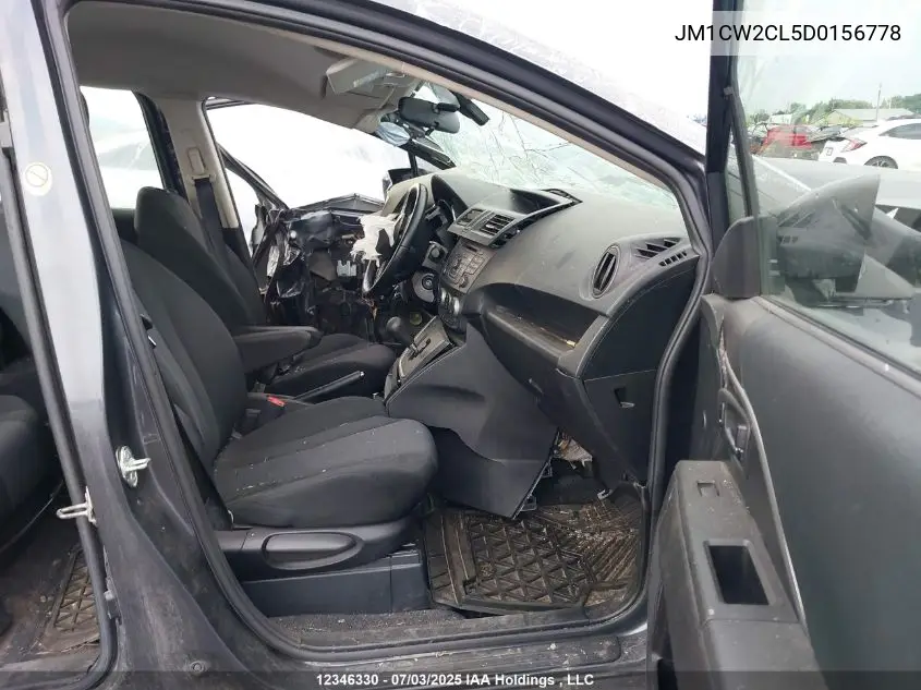 2013 Mazda Mazda5 Gs VIN: JM1CW2CL5D0156778 Lot: 12346330X