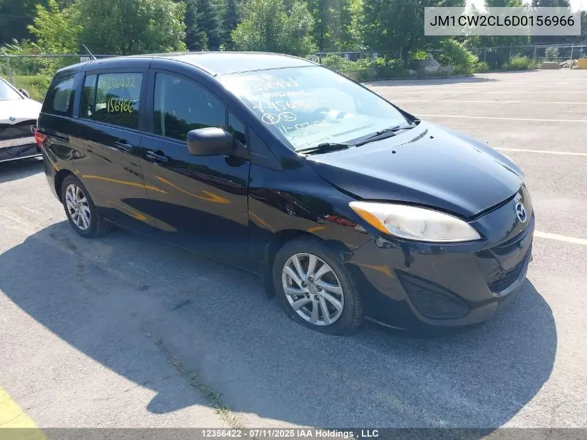 2013 Mazda Mazda5 VIN: JM1CW2CL6D0156966 Lot: 12356422