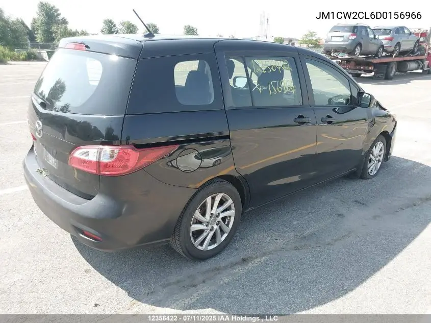 2013 Mazda Mazda5 VIN: JM1CW2CL6D0156966 Lot: 12356422