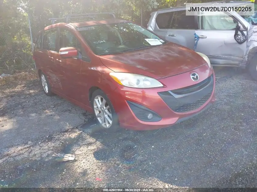 2013 Mazda Mazda5 Grand Touring VIN: JM1CW2DL7D0150205 Lot: 42601984