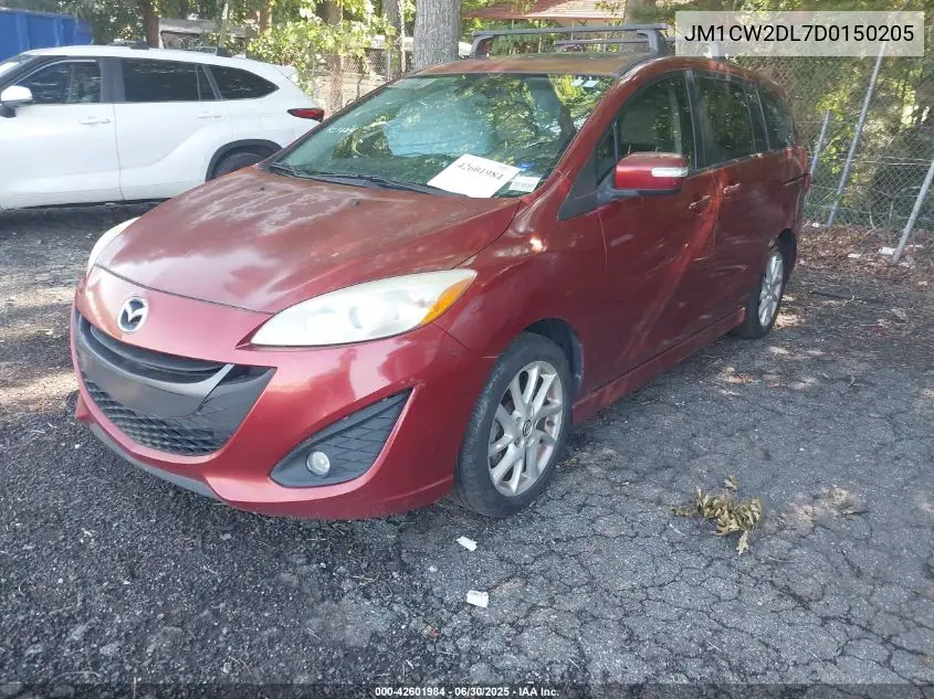 2013 Mazda Mazda5 Grand Touring VIN: JM1CW2DL7D0150205 Lot: 42601984