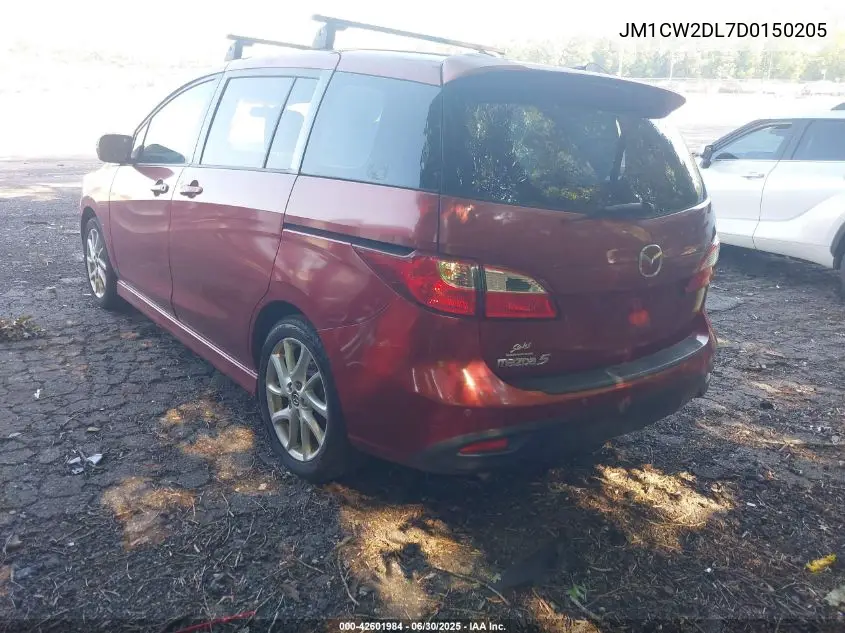 2013 Mazda Mazda5 Grand Touring VIN: JM1CW2DL7D0150205 Lot: 42601984