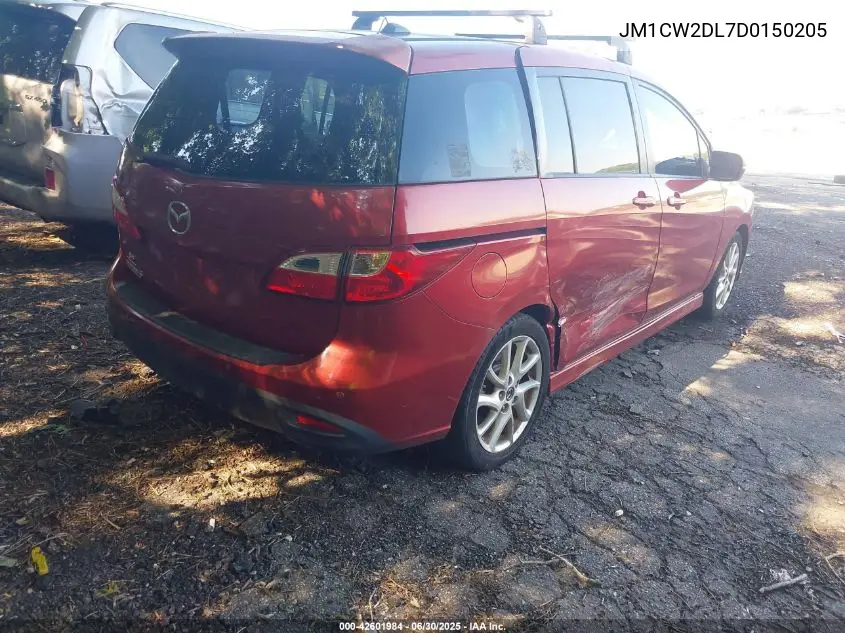 2013 Mazda Mazda5 Grand Touring VIN: JM1CW2DL7D0150205 Lot: 42601984