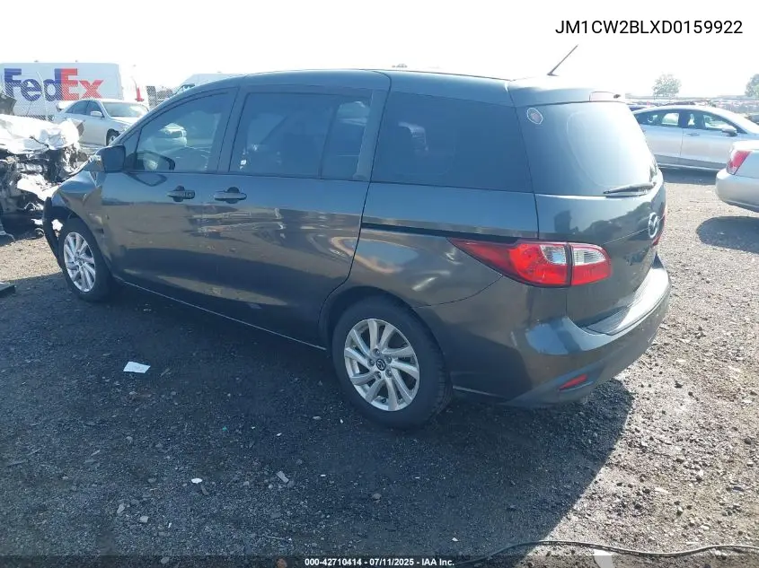 2013 Mazda Mazda5 Sport VIN: JM1CW2BLXD0159922 Lot: 42710414