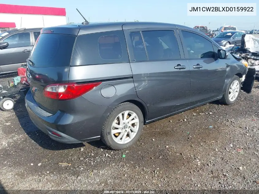 2013 Mazda Mazda5 Sport VIN: JM1CW2BLXD0159922 Lot: 42710414