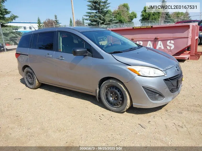 2014 Mazda 5 Touring VIN: JM1CW2CL2E0167531 Lot: 30065673