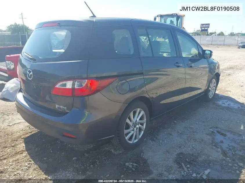 2015 Mazda Mazda5 Sport VIN: JM1CW2BL8F0190508 Lot: 42226724
