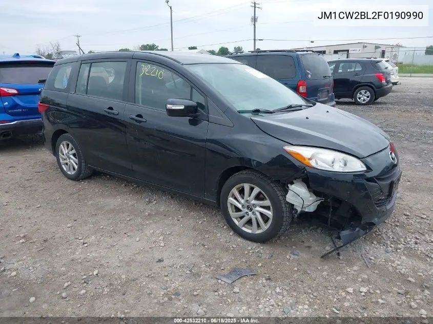 2015 Mazda Mazda5 Sport VIN: JM1CW2BL2F0190990 Lot: 42532210