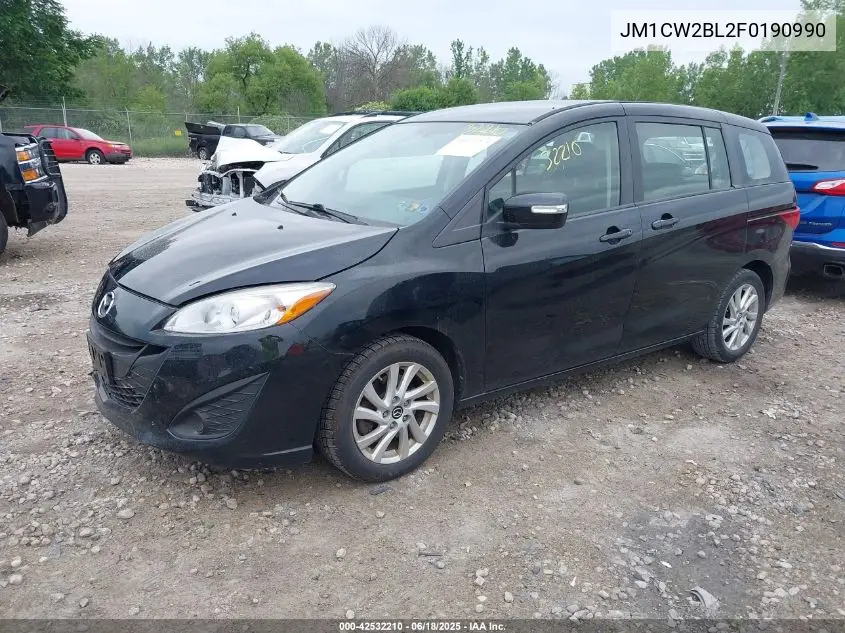 2015 Mazda Mazda5 Sport VIN: JM1CW2BL2F0190990 Lot: 42532210