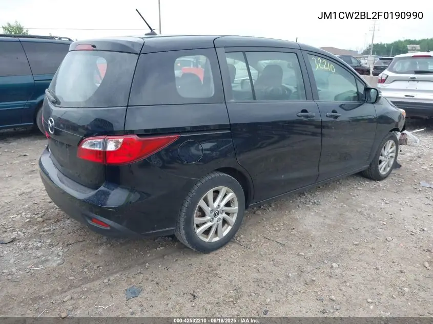 2015 Mazda Mazda5 Sport VIN: JM1CW2BL2F0190990 Lot: 42532210