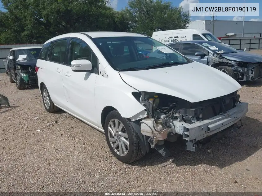 2015 Mazda Mazda5 Sport VIN: JM1CW2BL8F0190119 Lot: 42535413