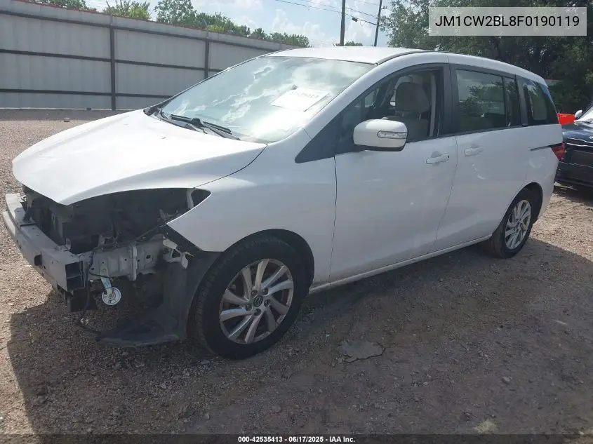 2015 Mazda Mazda5 Sport VIN: JM1CW2BL8F0190119 Lot: 42535413