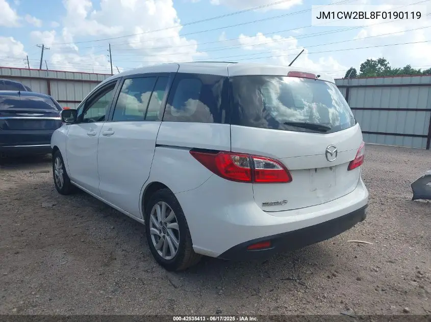 2015 Mazda Mazda5 Sport VIN: JM1CW2BL8F0190119 Lot: 42535413