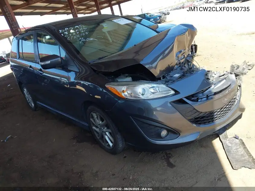 2015 Mazda Mazda5 Touring VIN: JM1CW2CLXF0190735 Lot: 42587132