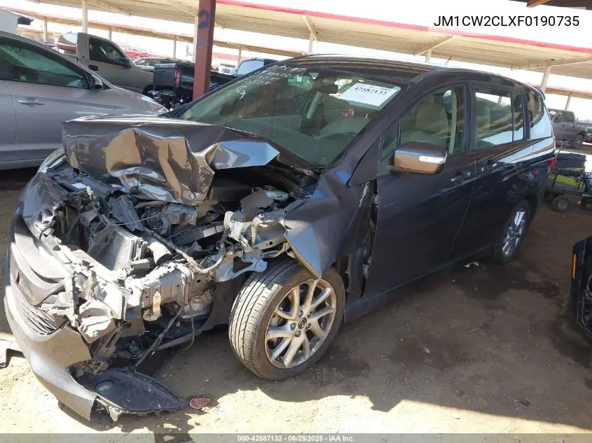2015 Mazda Mazda5 Touring VIN: JM1CW2CLXF0190735 Lot: 42587132