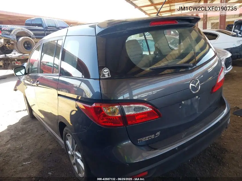 2015 Mazda Mazda5 Touring VIN: JM1CW2CLXF0190735 Lot: 42587132