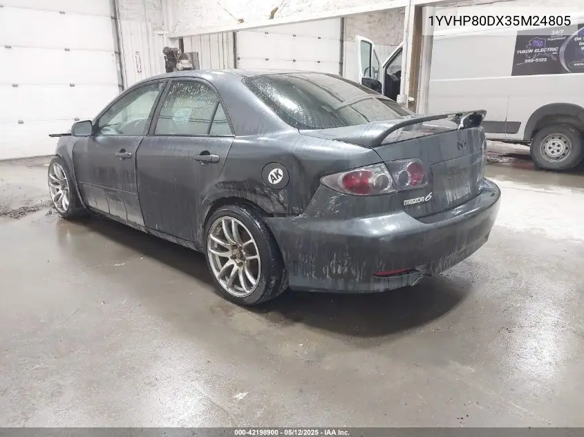 2003 Mazda Mazda6 S VIN: 1YVHP80DX35M24805 Lot: 42198900