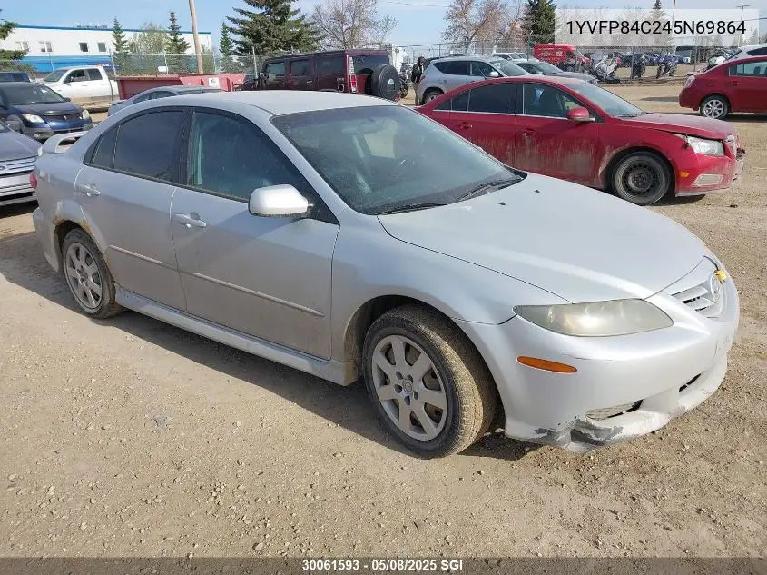 2004 Mazda 6 I VIN: 1YVFP84C245N69864 Lot: 30061593