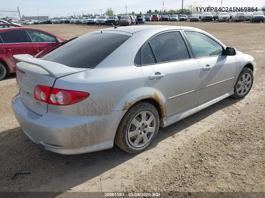 2004 Mazda 6 I VIN: 1YVFP84C245N69864 Lot: 30061593