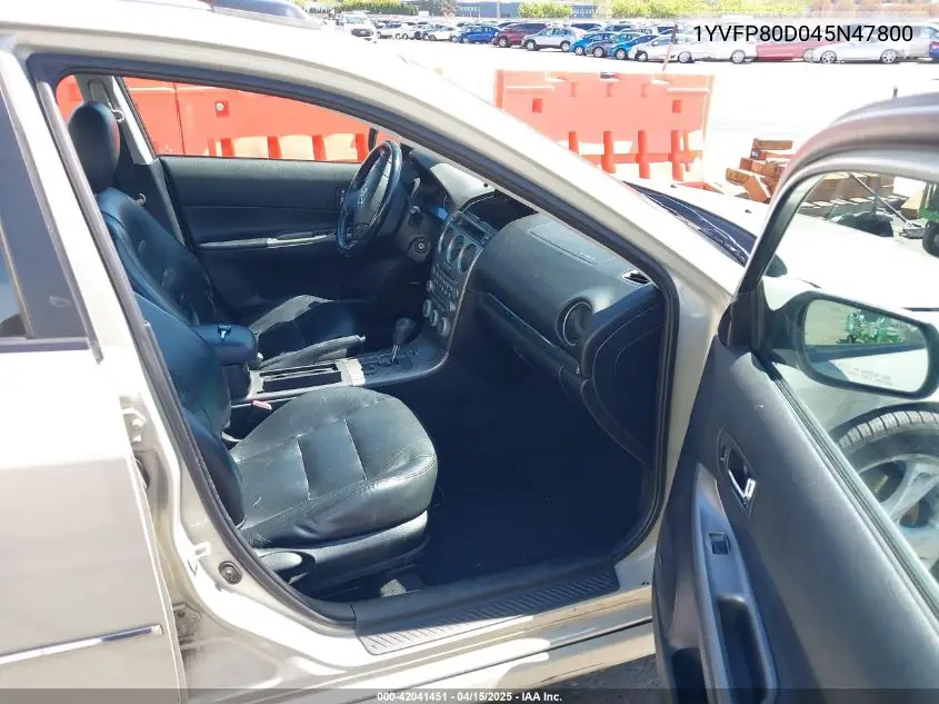 2004 Mazda Mazda6 S VIN: 1YVFP80D045N47800 Lot: 42041451