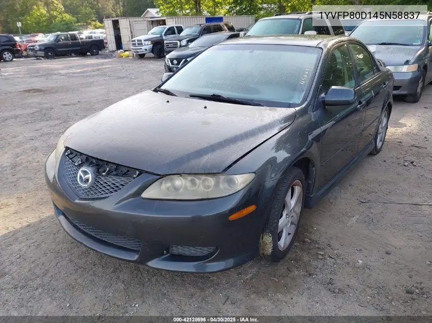 2004 Mazda Mazda6 S VIN: 1YVFP80D145N58837 Lot: 42128696