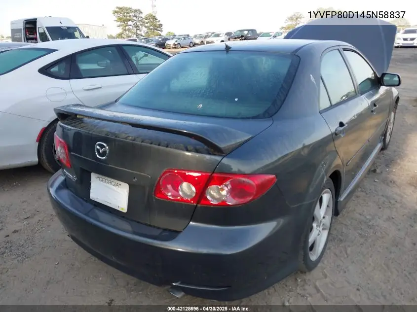 2004 Mazda Mazda6 S VIN: 1YVFP80D145N58837 Lot: 42128696