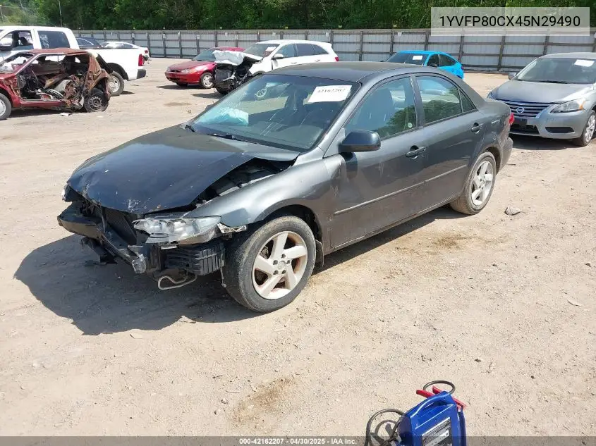 2004 Mazda Mazda6 I VIN: 1YVFP80CX45N29490 Lot: 42162207