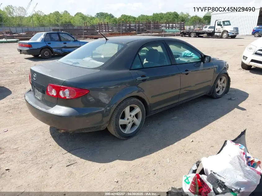2004 Mazda Mazda6 I VIN: 1YVFP80CX45N29490 Lot: 42162207