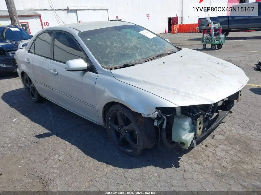 2004 Mazda Mazda6 I VIN: 1YVFP80CX45N15167 Lot: 42213405
