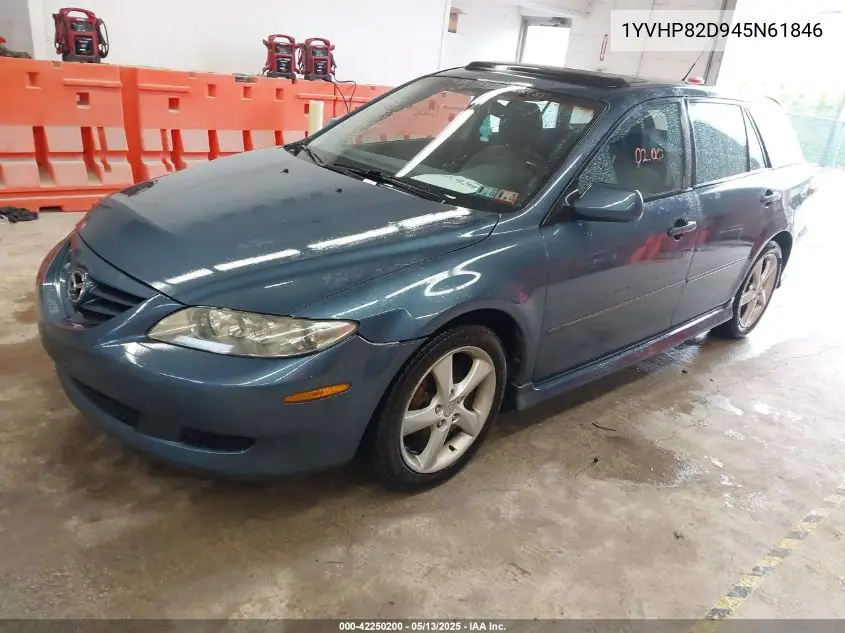 2004 Mazda Mazda6 S VIN: 1YVHP82D945N61846 Lot: 42250200