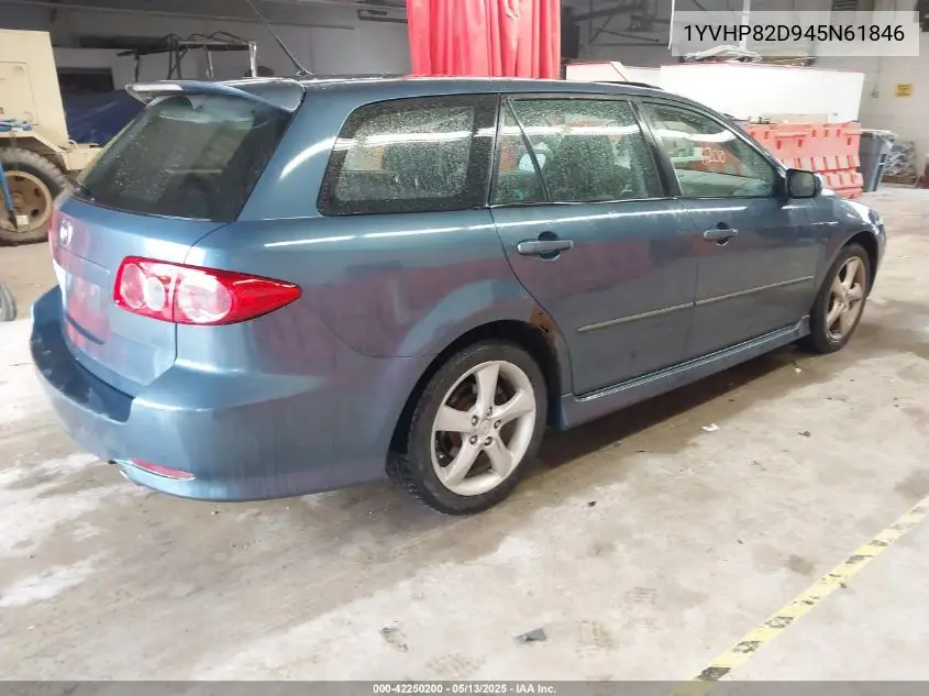 2004 Mazda Mazda6 S VIN: 1YVHP82D945N61846 Lot: 42250200