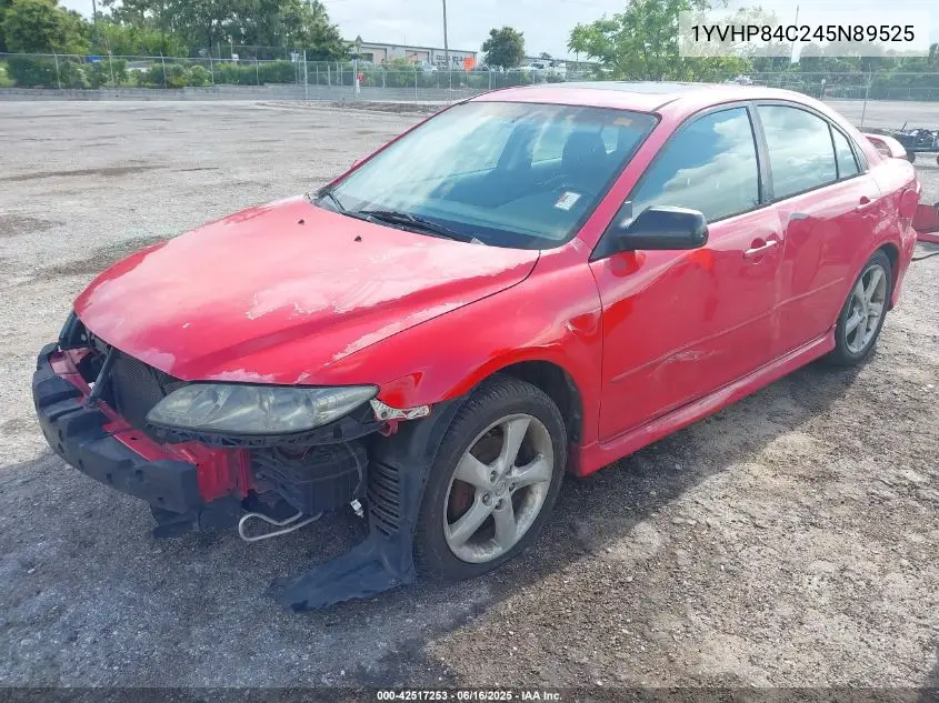 2004 Mazda Mazda6 I VIN: 1YVHP84C245N89525 Lot: 42517253