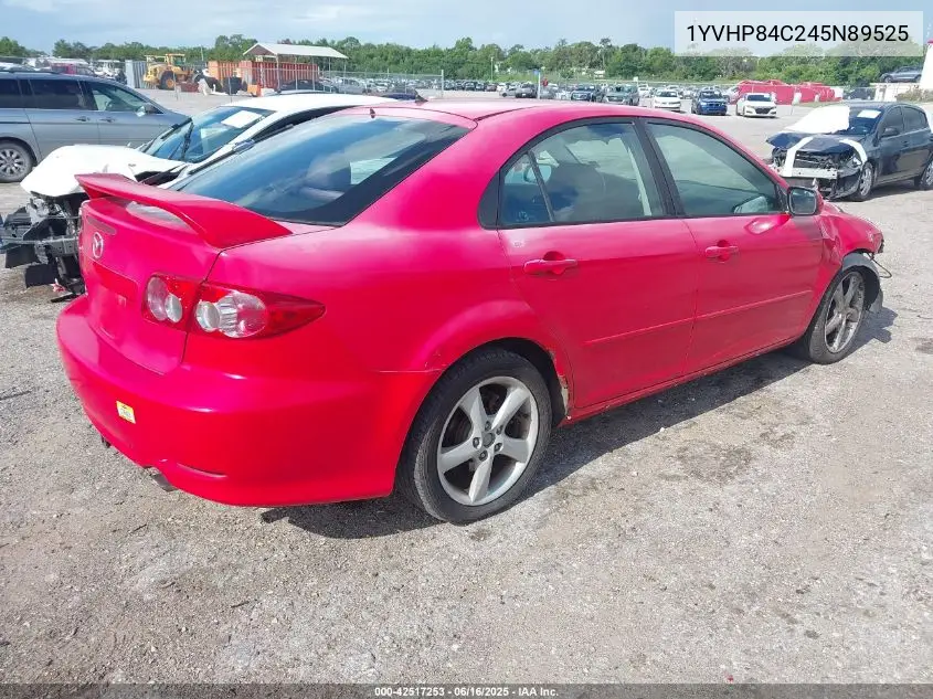 2004 Mazda Mazda6 I VIN: 1YVHP84C245N89525 Lot: 42517253