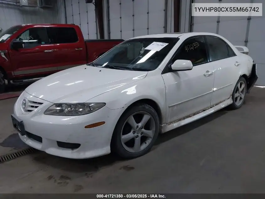 2005 Mazda Mazda6 I Sport VIN: 1YVHP80CX55M66742 Lot: 41721350