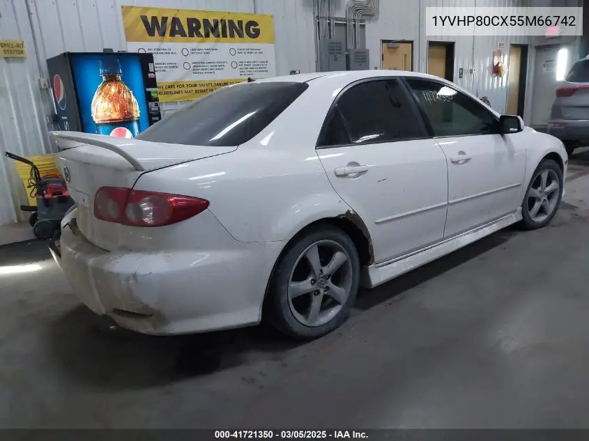 2005 Mazda Mazda6 I Sport VIN: 1YVHP80CX55M66742 Lot: 41721350