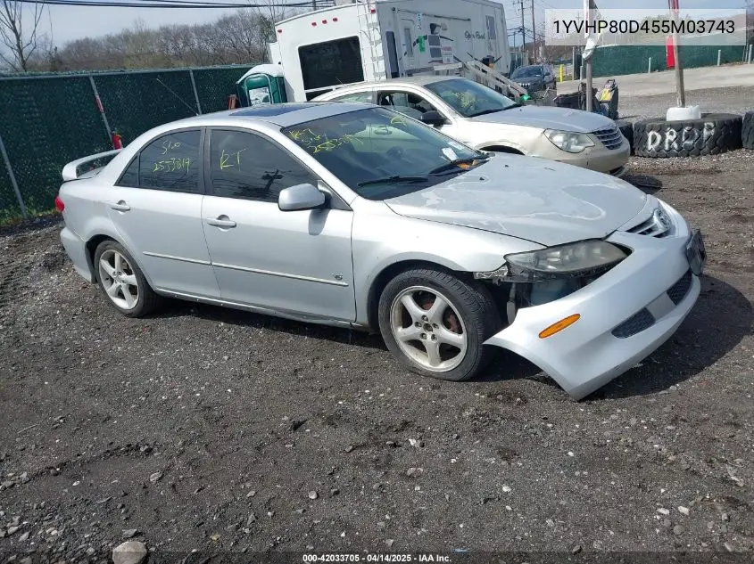 2005 Mazda Mazda6 S Sport VIN: 1YVHP80D455M03743 Lot: 42033705