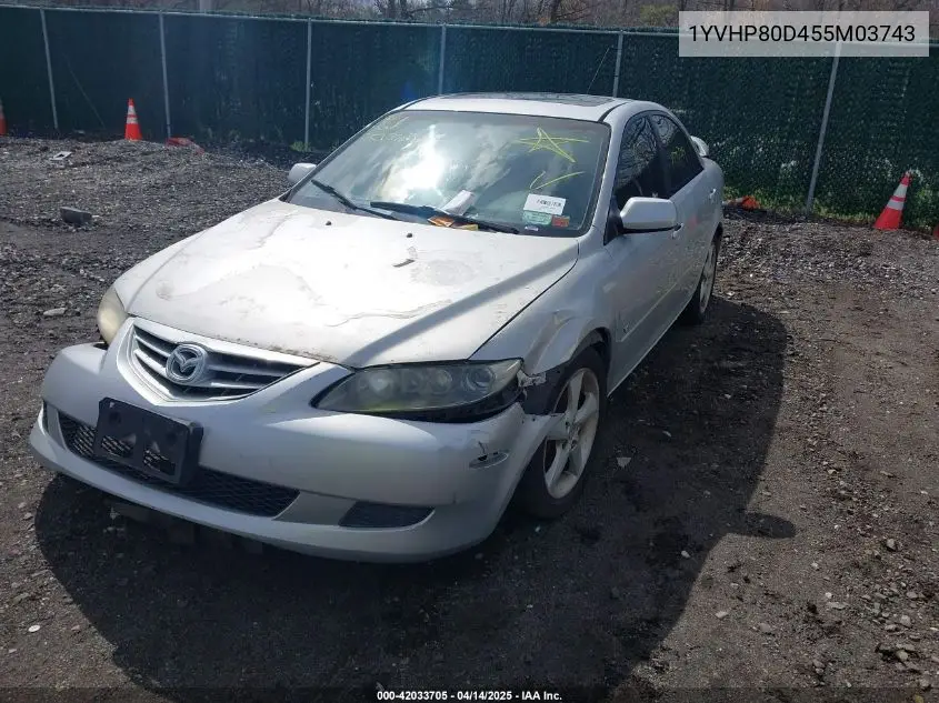 2005 Mazda Mazda6 S Sport VIN: 1YVHP80D455M03743 Lot: 42033705