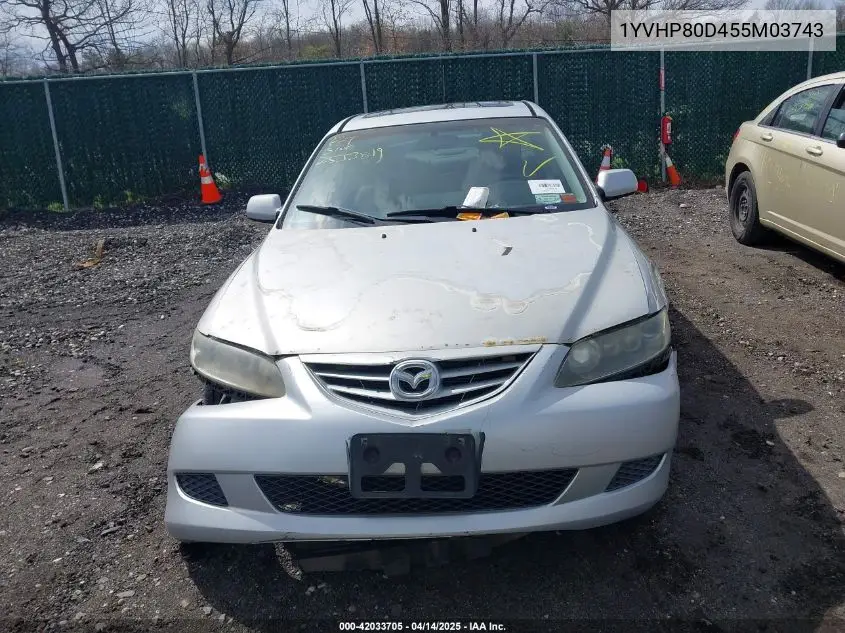 2005 Mazda Mazda6 S Sport VIN: 1YVHP80D455M03743 Lot: 42033705