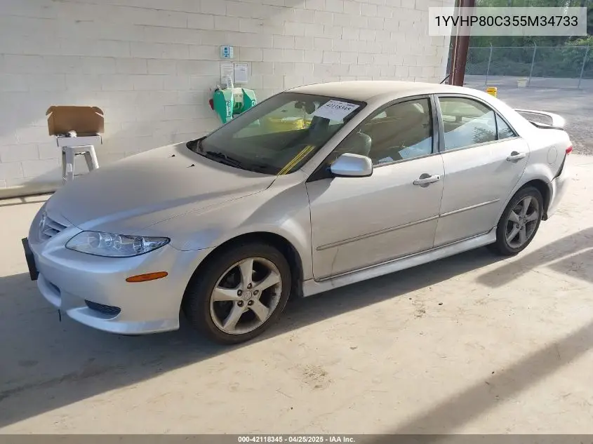 2005 Mazda Mazda6 I Sport VIN: 1YVHP80C355M34733 Lot: 42118345