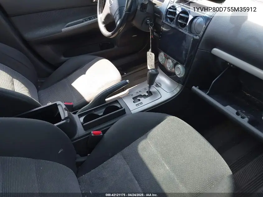 2005 Mazda Mazda6 S Sport VIN: 1YVHP80D755M35912 Lot: 42121175