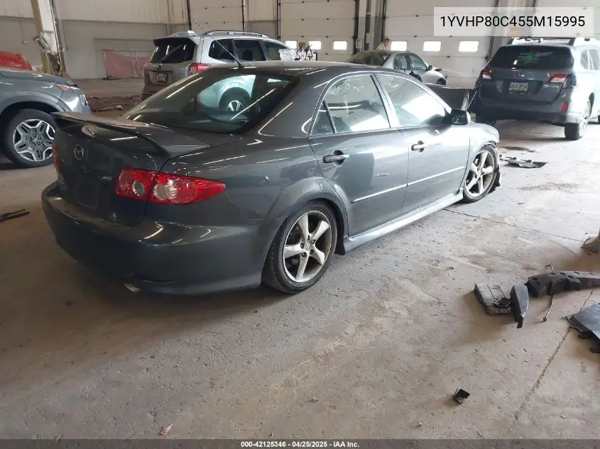 2005 Mazda Mazda6 I Grand Touring VIN: 1YVHP80C455M15995 Lot: 42125346