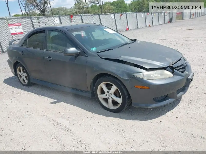 2005 Mazda Mazda6 S Sport VIN: 1YVHP80DX55M60044 Lot: 42181650