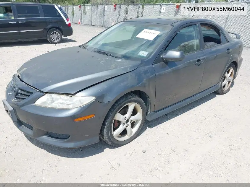 2005 Mazda Mazda6 S Sport VIN: 1YVHP80DX55M60044 Lot: 42181650