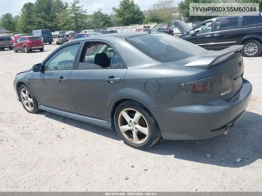 2005 Mazda Mazda6 S Sport VIN: 1YVHP80DX55M60044 Lot: 42181650