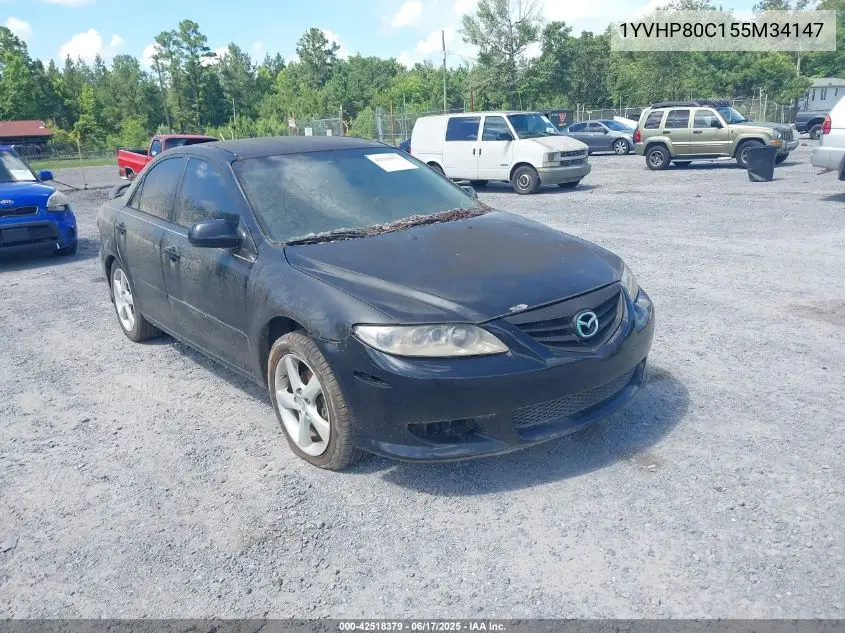 2005 Mazda Mazda6 I Sport VIN: 1YVHP80C155M34147 Lot: 42518379
